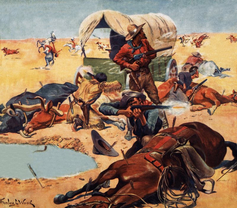 Cowboys and Indians by Stanley L. Wood