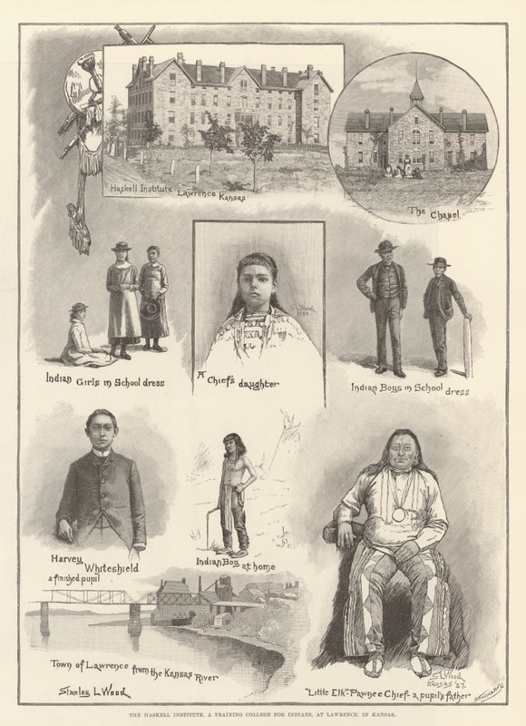 The Haskell Institute, a Training College for Indians, at Lawrence, in Kansas by Stanley L. Wood