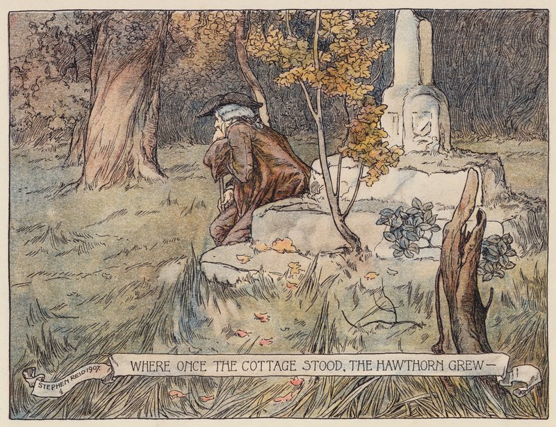 Illustration for The Deserted Village by Oliver Goldsmith by Stephen Reid