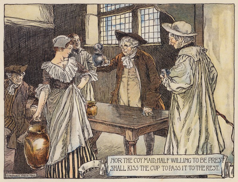 Illustration for The Deserted Village by Oliver Goldsmith by Stephen Reid