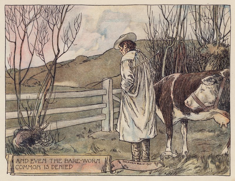 Illustration for The Deserted Village by Oliver Goldsmith by Stephen Reid