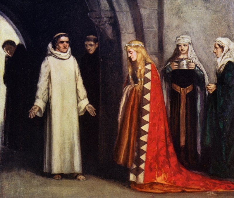 Saint Bernard and his Sister Hombeline by Stephen Reid