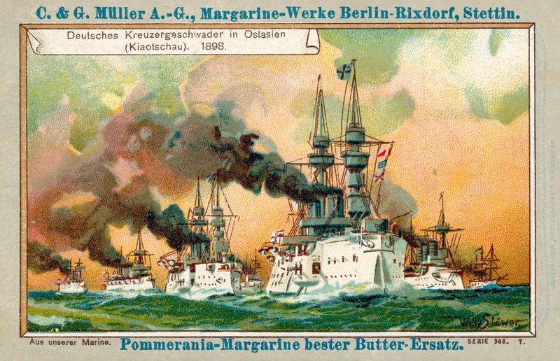 German Cruiser Squadron in the Far East (Jiaozhou), 1898 by Stoewer Willy