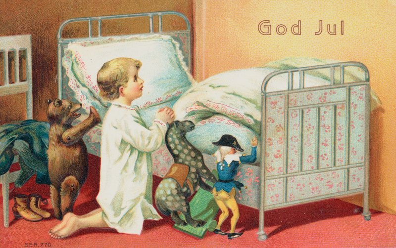 Swedish Christmas card by Swedish School