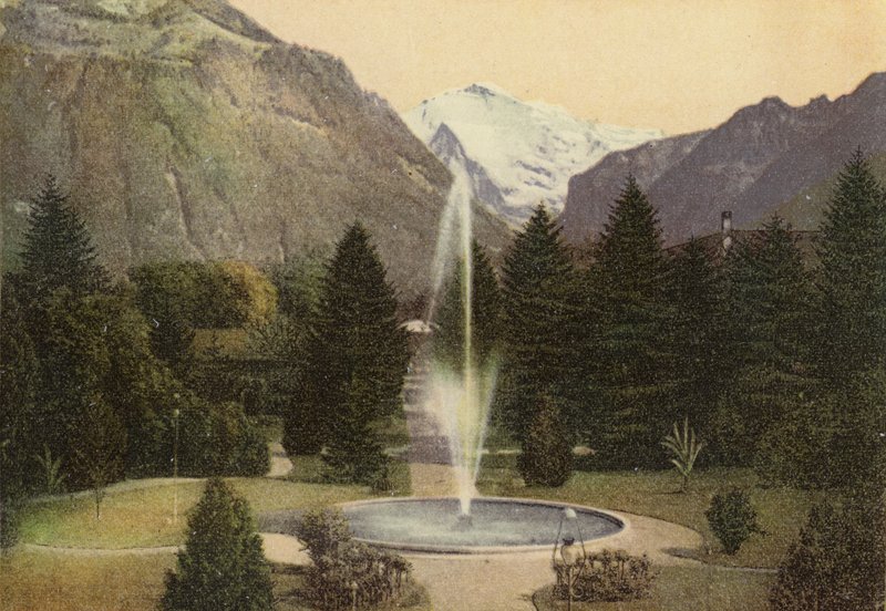 Berner Oberland: Interlaken, Kurgarten by Swiss Photographer