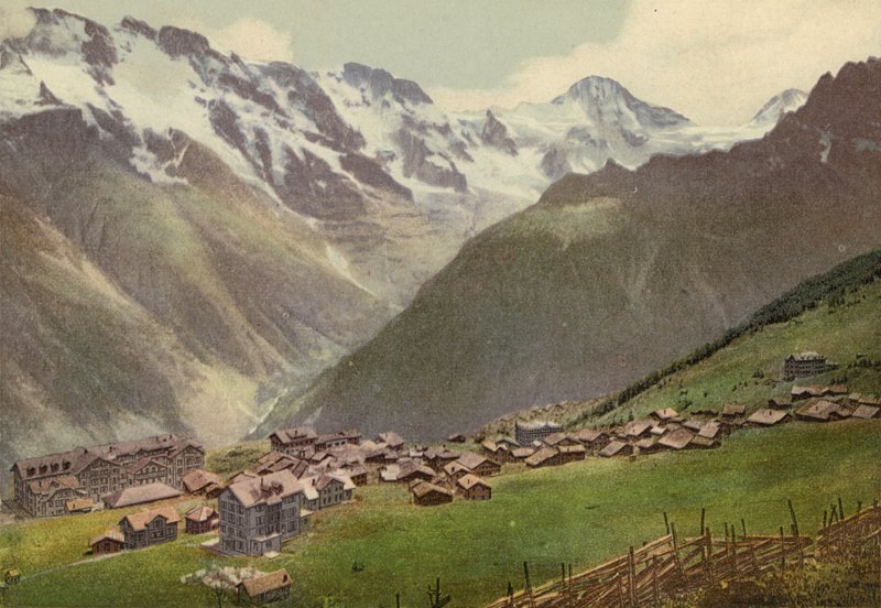 Berner Oberland: Murren, Totalansicht by Swiss Photographer
