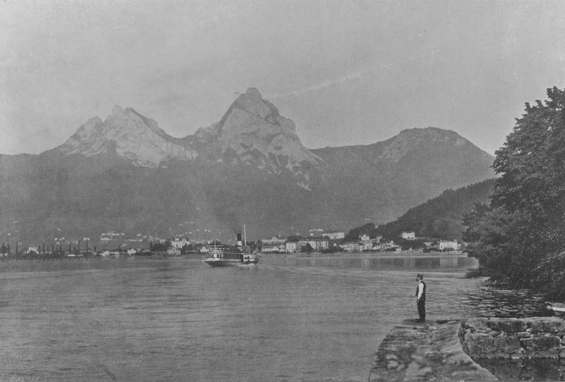 Brunnen and the Mythen, Lake of the Four Cantons by Swiss Photographer