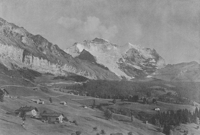 The Jungfrau, View from Wengen by Swiss Photographer