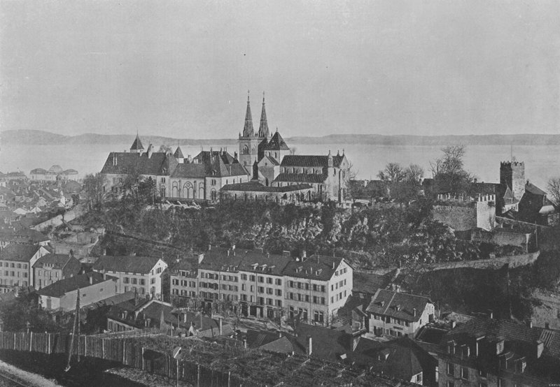 Neuchatel, Le Chateau et la Collegiale by Swiss Photographer