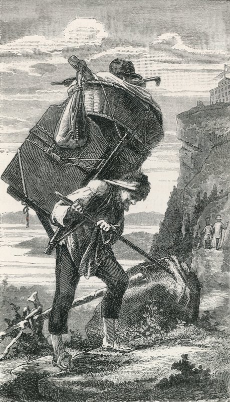 A Mountain Porter by Swiss School