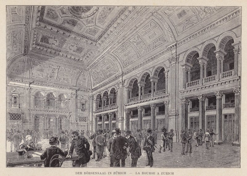 The Stock Exchange Hall in Zurich by Swiss School