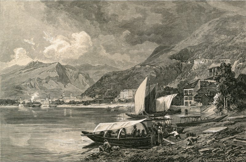 Locarno, on the Lago Maggiore by Swiss School