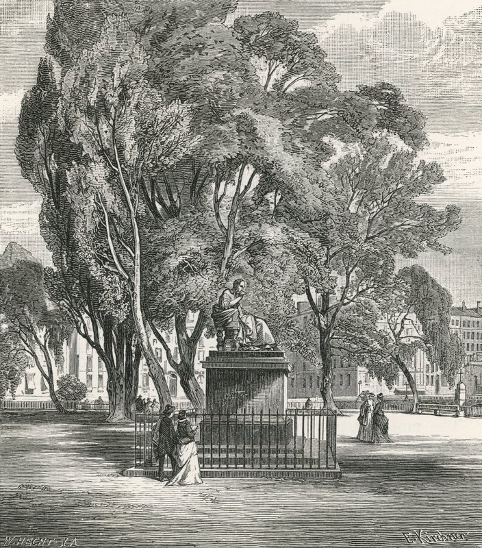 Monument to Rousseau on Rousseau