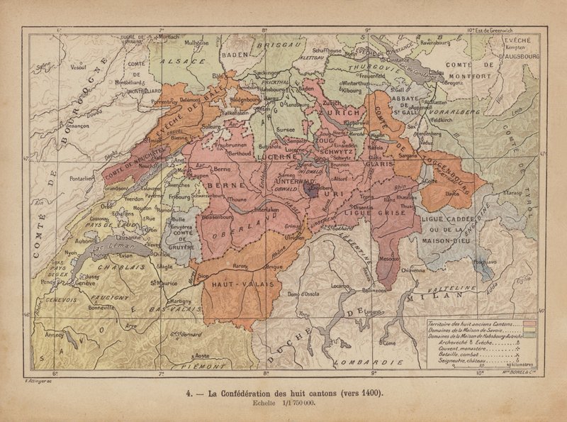 Old Swiss Confederacy, c1400 by Swiss School