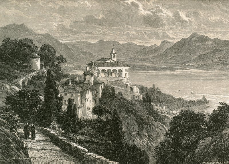 Pilgrimage Church of the Madonna Del Sasso, near Locarno by Swiss School