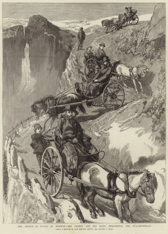 The Prince of Wales in Norway by Sydney Prior (after) Hall