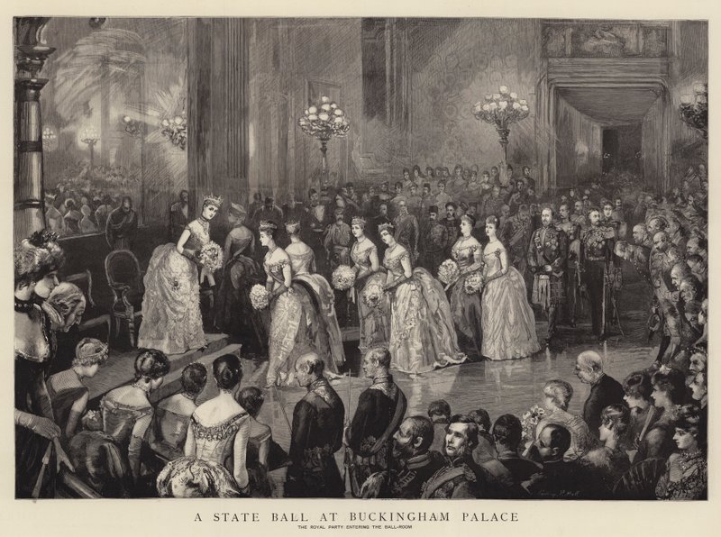 A State Ball at Buckingham Palace by Sydney Prior Hall
