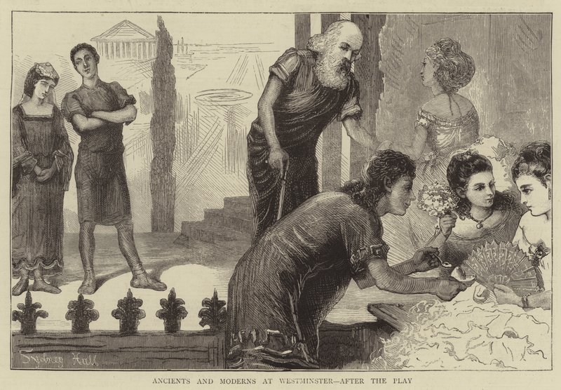 Ancients and Moderns at Westminster, After the Play by Sydney Prior Hall