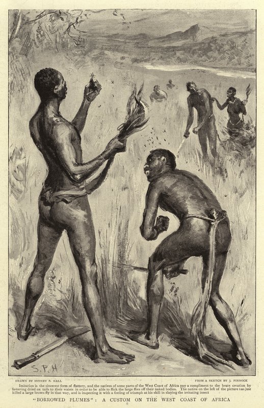 Borrowed Plumes, a Custom on the West Coast of Africa by Sydney Prior Hall