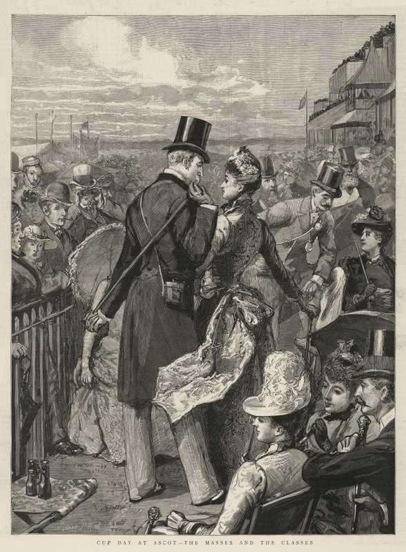 Cup Day at Ascot, the Masses and the Classes by Sydney Prior Hall