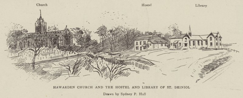 Hawarden Church and the Hostel and Library of St Deiniol by Sydney Prior Hall
