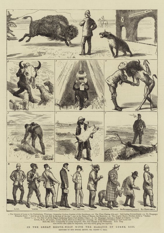 In the Great North-West with the Marquis of Lorne, XIII by Sydney Prior Hall