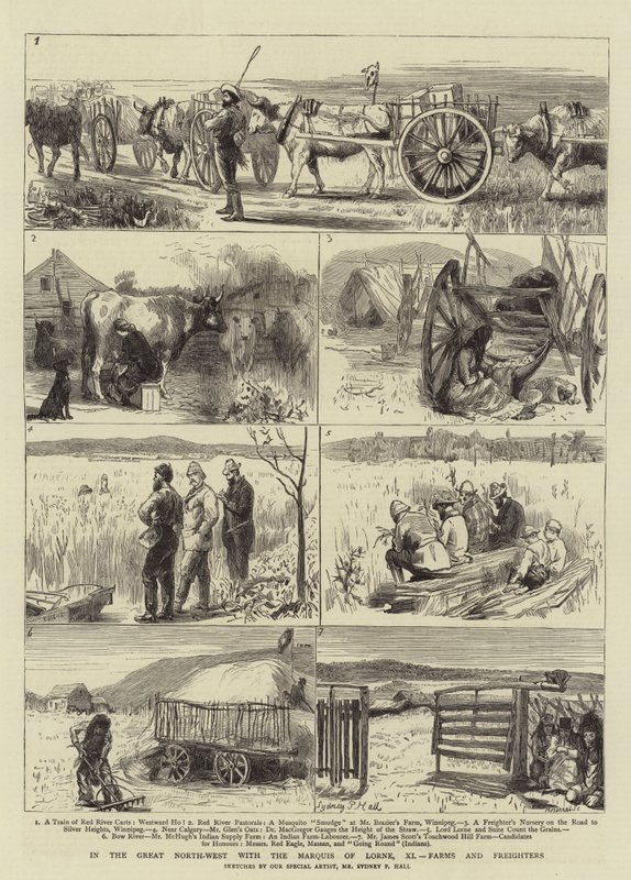 In the Great North-West with the Marquis of Lorne, XI, Farms and Freighters by Sydney Prior Hall