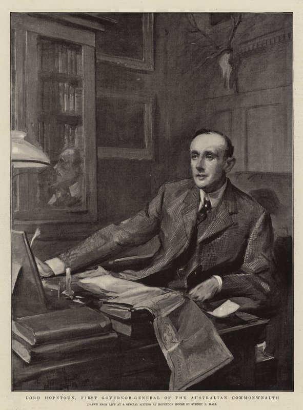 Lord Hopetoun, First Governor-General of the Australian Commonwealth by Sydney Prior Hall