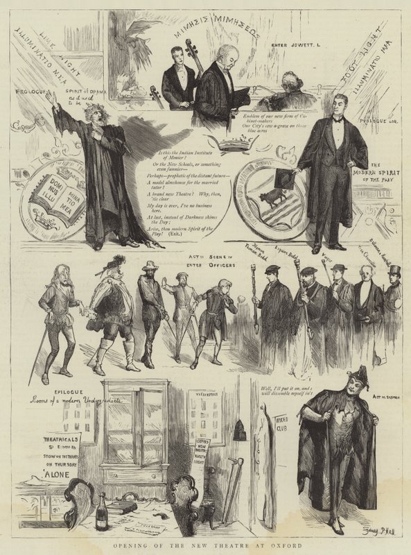 Opening of the New Theatre at Oxford by Sydney Prior Hall