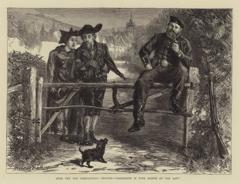 Over the Old Campaigning Ground, Possession is Nine Points of the Law by Sydney Prior Hall