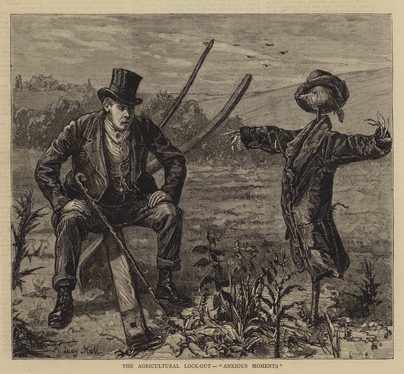 The Agricultural Lock-out, Anxious Moments by Sydney Prior Hall