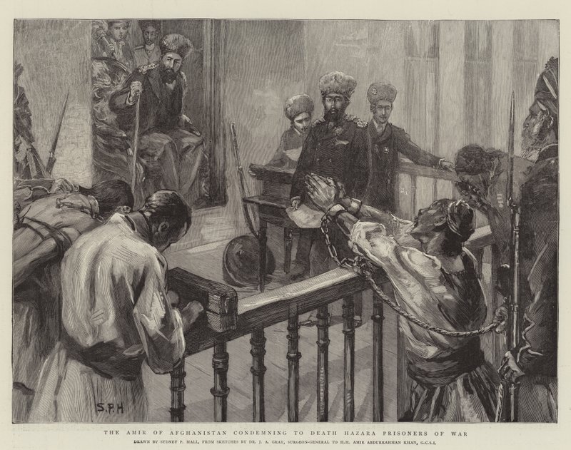 The Amir of Afghanistan Condemning to Death Hazara Prisoners of War by Sydney Prior Hall
