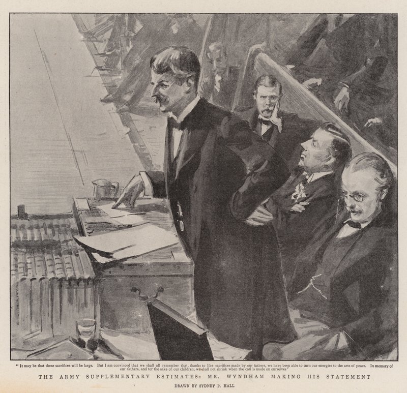 The Army Supplementary Estimates, Mr Wyndham Making His Statement by Sydney Prior Hall