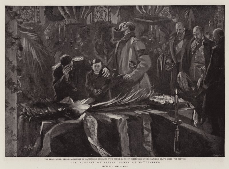 The Funeral of Prince Henry of Battenberg by Sydney Prior Hall