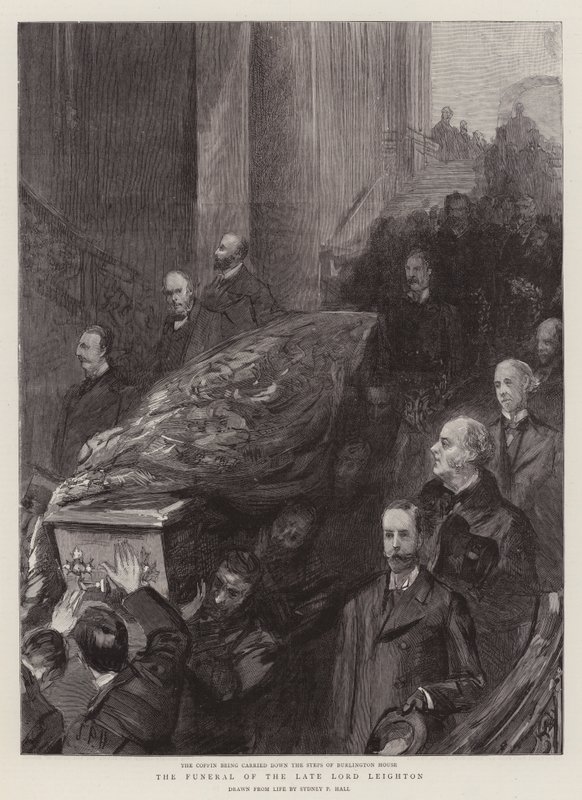 The Funeral of the Late Lord Leighton by Sydney Prior Hall