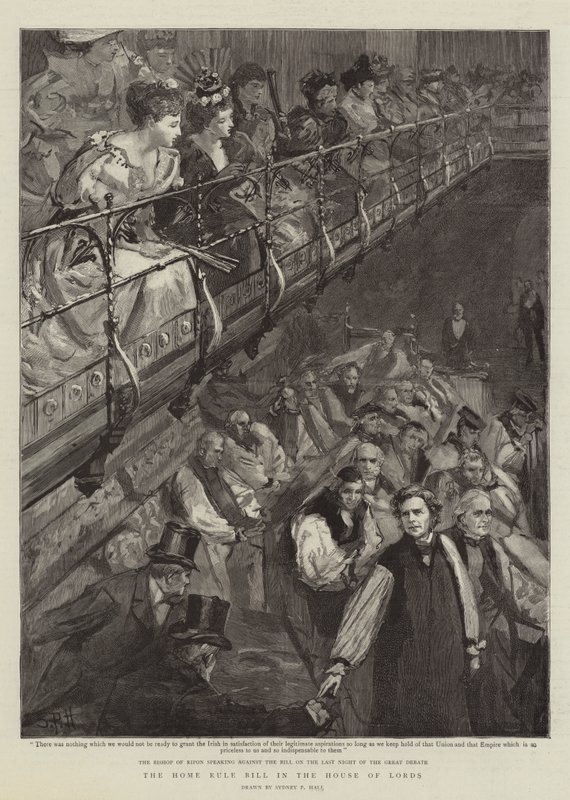 The Home Rule Bill in the House of Lords by Sydney Prior Hall