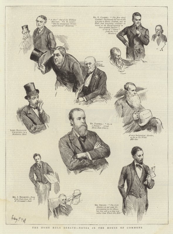 The Home Rule Debate, Notes in the House of Commons by Sydney Prior Hall