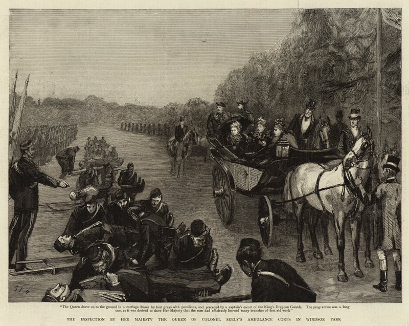 The Inspection by Her Majesty the Queen of Colonel Seely