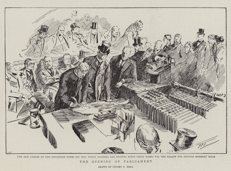 The Opening of Parliament by Sydney Prior Hall