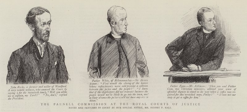 The Parnell Commission at the Royal Courts of Justice by Sydney Prior Hall