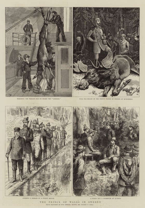 The Prince of Wales in Sweden by Sydney Prior Hall