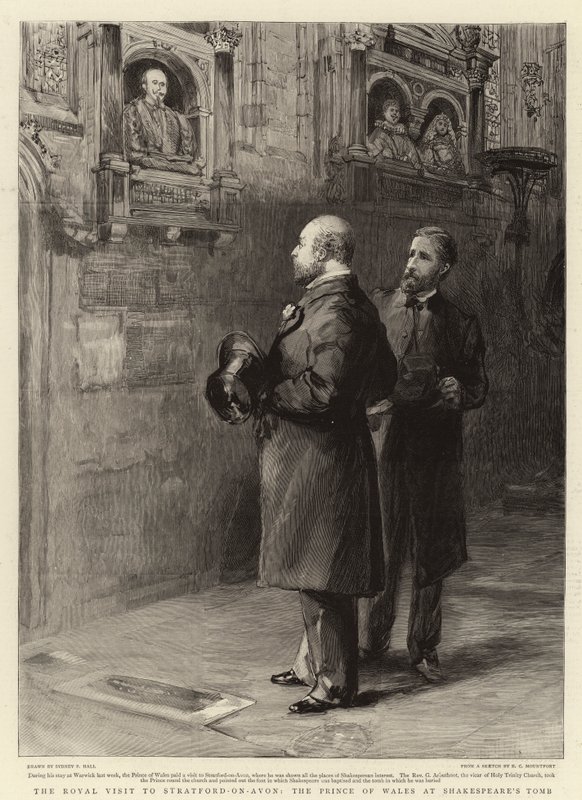 The Royal Visit to Stratford-on-Avon, the Prince of Wales at Shakespeare