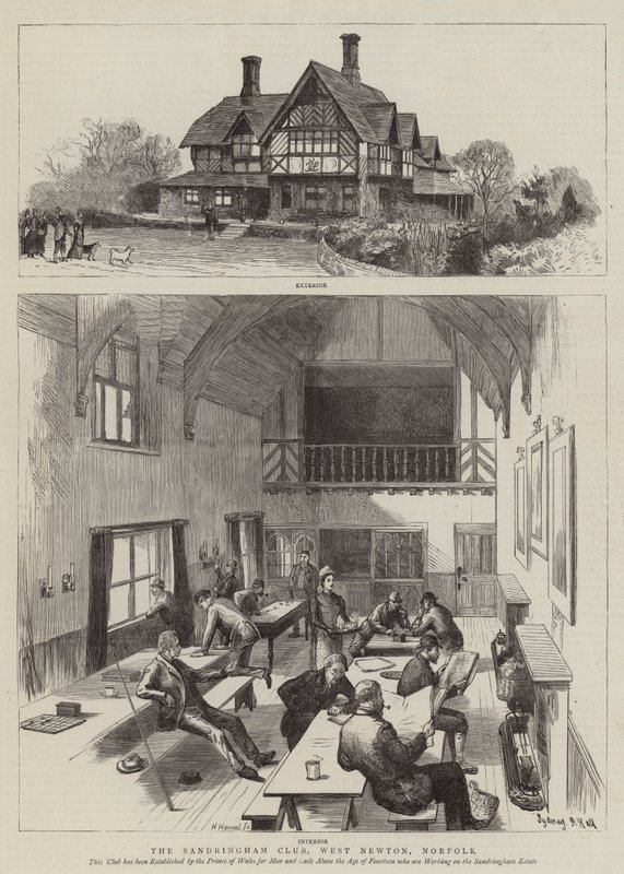 The Sandringham Club, West Newton, Norfolk by Sydney Prior Hall