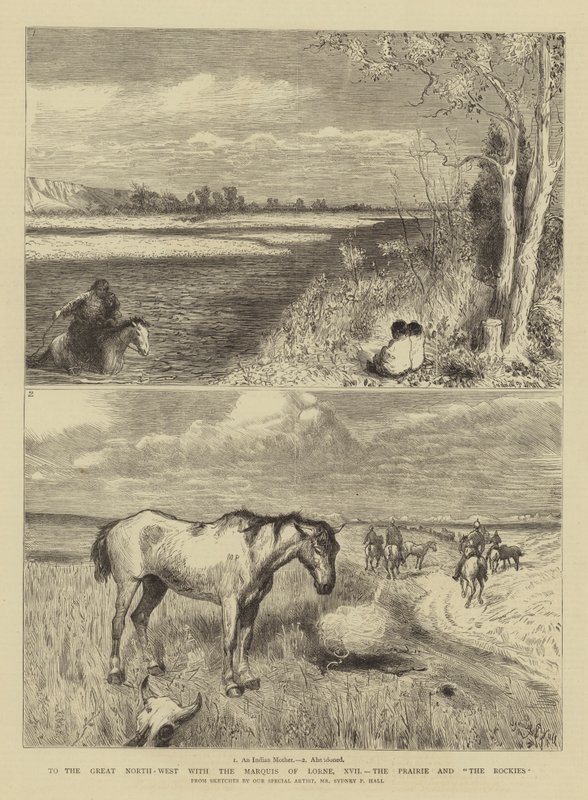 To the Great North-West with the Marquis of Lorne, XVII, the Prairie and The Rockies by Sydney Prior Hall