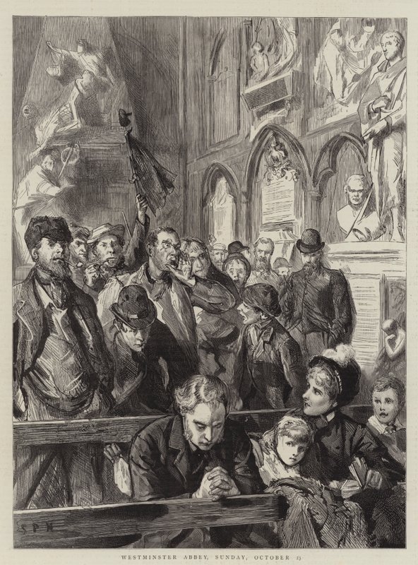 Westminster Abbey, Sunday, 23 October by Sydney Prior Hall