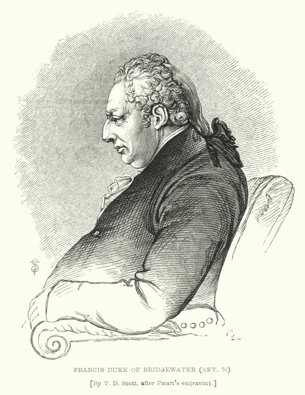 Francis, Duke of Bridgewater, Aet 70 by T. D. (after) Scott