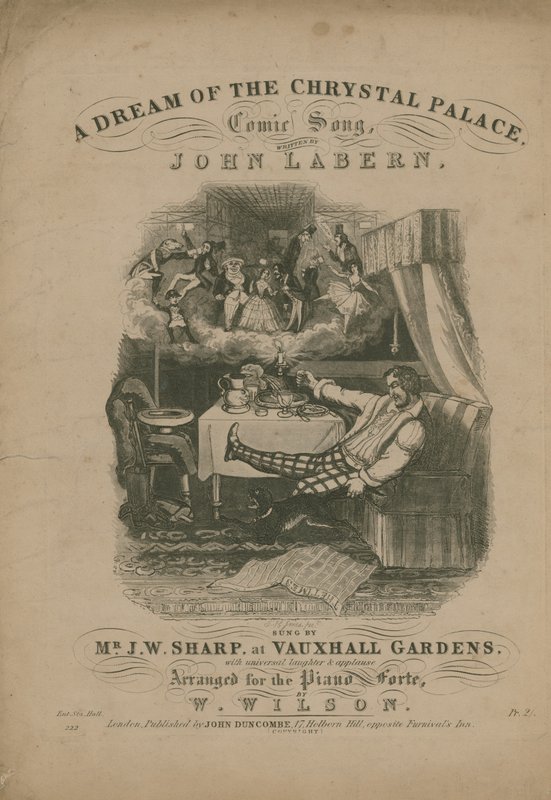A dream of the Crystal Palace, a comic song by John La Bern by T. Hampson Jones
