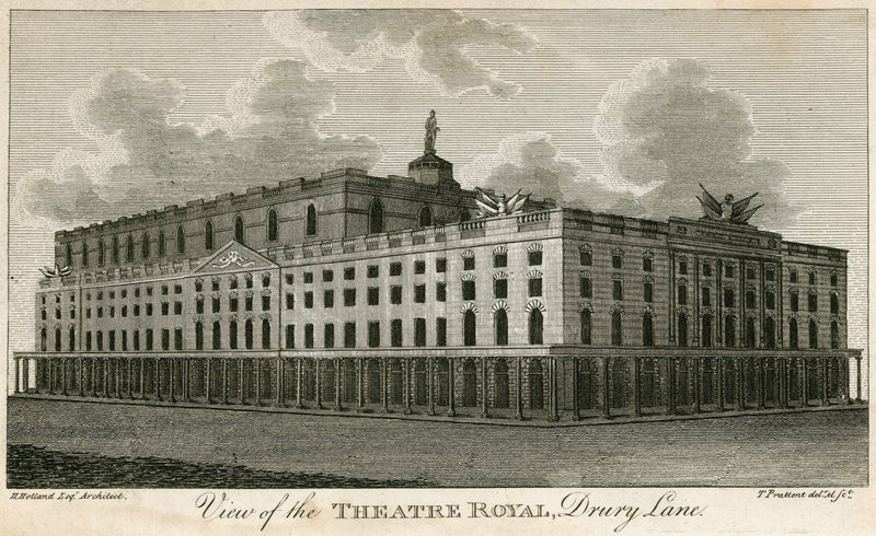 View of the Theatre Royal, Drury Lane, London by T. Prattent