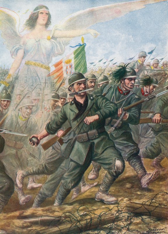 Battle of Piave River, 1918 by Tancredi Scarpelli