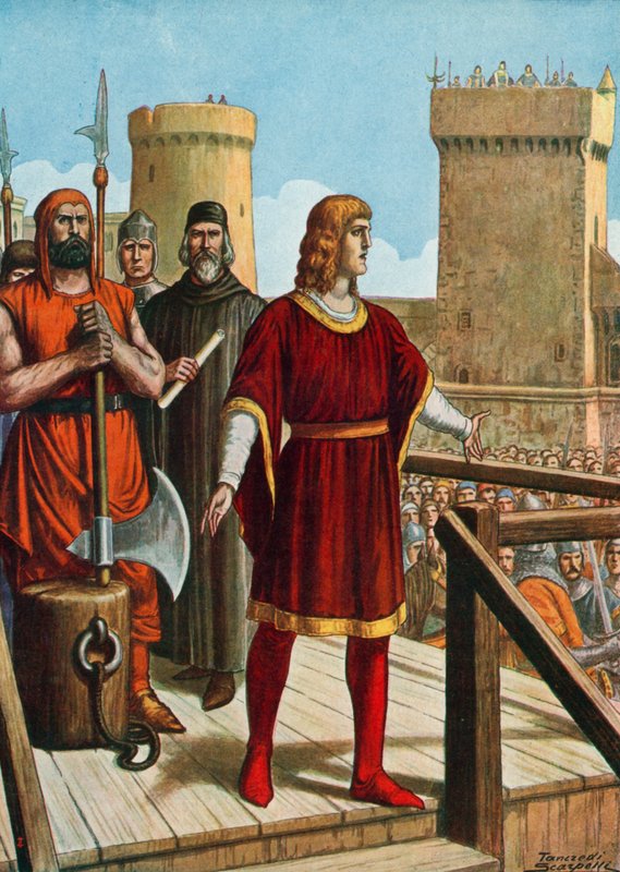 Conrad of Swabia is executed, 29 October 1268 by Tancredi Scarpelli